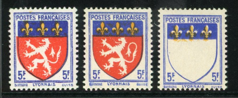 Variété 572 sans rouge